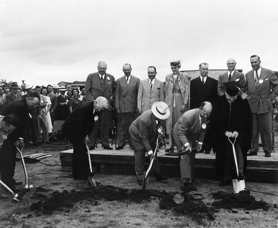 Library groundbreaking