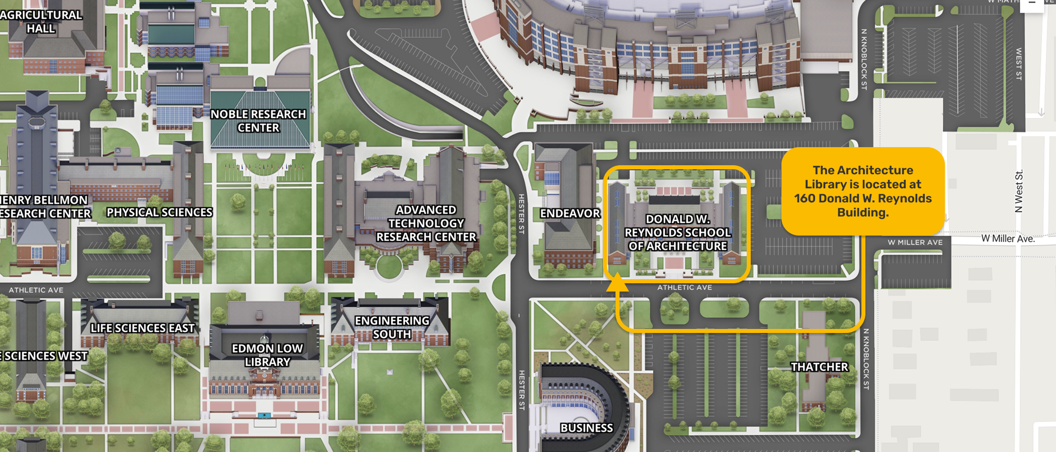 map for the Architecture Library